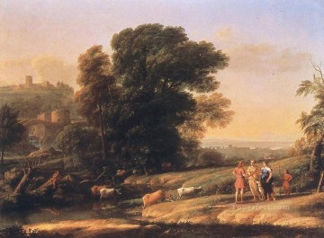  landscape - Landscape with Cephalus and Procris Reunited by Diana Claude Lorrain